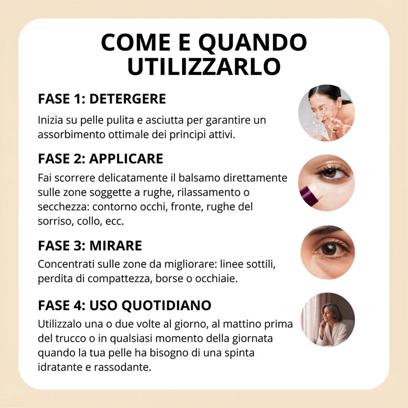 Balsamo collagene calcio antirughe